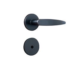 Fechadura WC Alavanca Roseta Lille 1320/32RPF Preto Fosco SILVANA / REF. 91476