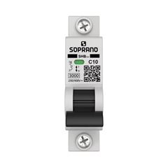 Disjuntor Unipolar 10A DIN SHBG3 SOPRANO / REF. 05121.7010.11