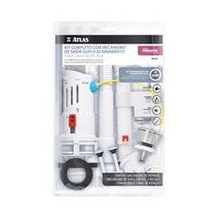 Kit de Mecanismo para Caixa Acoplada Universal com Acionamento Duplo Branco ATLAS / REF. PR7603