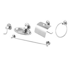 Kit Acessório para Banheiro em Metal 5 Peças Wind Cromado DIMAR / REF. DMR04720