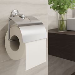 Papeleira Inox Com Tampa Cromado DIMAR / REF. DMR04980