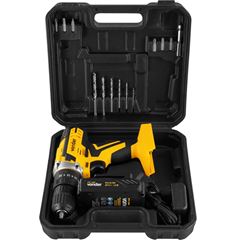 Parafusadeira e Furadeira de Impactocom a Bateria 20V com Maleta e Acessórios VONDER / REF. 6001000238
