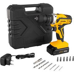 Parafusadeira e Furadeira de Impactocom a Bateria 20V com Maleta e Acessórios VONDER / REF. 6001000238