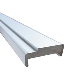 Batente de Madeira com 3 peças mais 6 Alisares Lyptus Branco KDK / REF. 11523