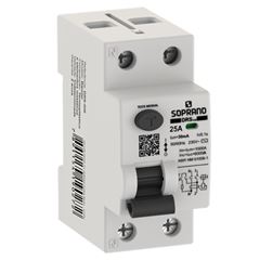Disjuntor DR Bipolar 25A DRS2 GIII SOPRANO / REF. 05128.0025.21