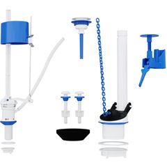 Kit Mecanismo para Caixa Acoplada Completo com Acionamento e Castelo Superior BLUKIT / Ref. 340292