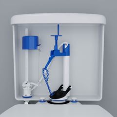 Kit Mecanismo para Caixa Acoplada Completo com Acionamento e Castelo Superior BLUKIT / Ref. 340292