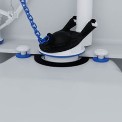 Kit Mecanismo para Caixa Acoplada Completo com Acionamento e Castelo Superior BLUKIT / Ref. 340292