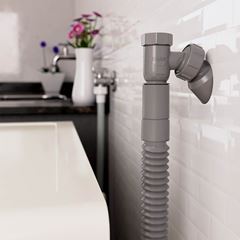 Adaptador Articulado para Máquina de Lavar 40mm Cinza BLUKIT / Ref. 030448