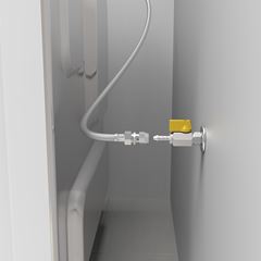 Adaptador para Registro de Gás 1/2 BSP TM 3/8 Externo BLUKIT / REF. 180115