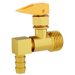 Registro de Bloqueio 90° para Gás NPT1/2 (M) x 3/8 TM (M) BLUKIT / REF. 180281