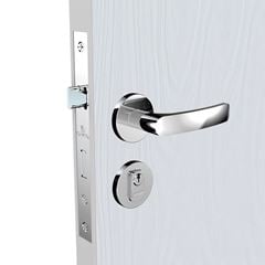 Fechadura Externa Pali Reta Alavanca Roseta R22 Cromado SOPRANO / REF. 03061.0773.17
