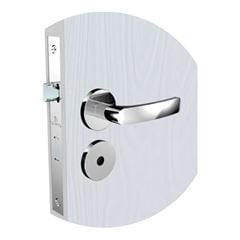 Fechadura WC Pali Reta Alavanca Roseta R22 Cromado SOPRANO / REF. 03063.0773.17