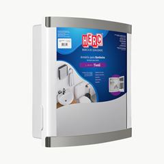 Armário para Banheiro em Polipropileno 33x34 Tivoli Branco e Cinza HERC / REF. 1000000980