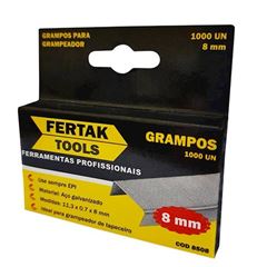 Grampos em Aço 8mm para Grampeador 1000 Unidades FERTAK / REF. 8508
