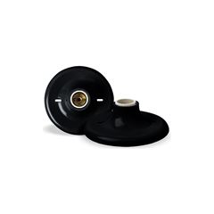 Plafon em Polipropileno 100W 220V Receptáculo Preto FC / REF. 205852