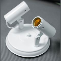 Spot em Polipropileno 1 Lâmpada 100w 220v Articulado E27 Redondo Preto FC / REF. 221708