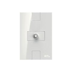 Tomada 4x2 para Antena Coaxial Horizontal Click Branca MECTRONIC / REF. 81404H