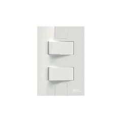 Interruptor Duplo Simples+Paralelo 4x2 Soft 10A com Placa Click Branco MECTRONIC / REF. 81413
