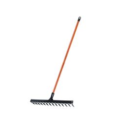 Ancinho em Aço Carbono com 14 Dentes Reto Cabo de Madeira 120cm  MAX FERRAMENTAS / REF. 21450