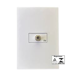Tomada 4x2 para Antena/TV I9 Branca ILUMI / REF. 9463