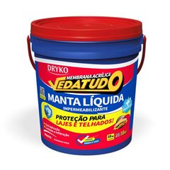 Impermeabilizante Acrílico 18kg Manta Liquida Vedatudo Branco DRYKO / REF. MANTALIQ18-BD