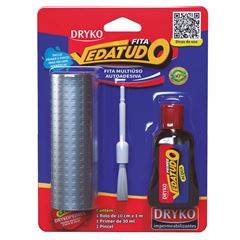 Fita Adesiva 10cmx1m Vedatudo Alumínio DRYKO/ REF. BLISTER-ALUM