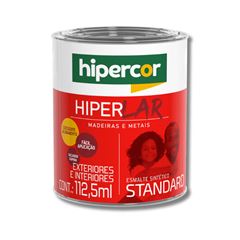 Tinta Esmalte Sintético Brilhante Hiperlar 112,5ml Preto HIPERCOR / REF. 608205732R