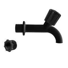 Torneira para Tanque de Plástico 1/2 10cm Preta REBOUÇAS / REF. 2695