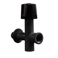 Registro em Polipropileno 1/2 para Máquina de Lavar Preto REBOUÇAS / REF. 2713