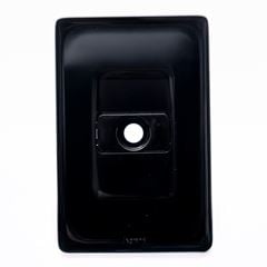 Placa 4x2 1 Posto com Saída de Fio Zeffia Preto PIAL / REF. 680137PT