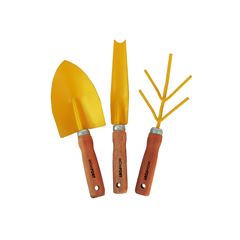 Kit de Aço para Jardinagem 3 Peças com Cabo de Madeira MOMFORT / REF. 810020