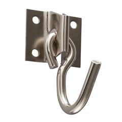 Armador de Rede em Aço para Parafusar com Parafuso Madeira Niquelado METALVI / REF. 10041
