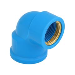 Joelho 90° Soldável em PVC com Bucha de Latão 25mmx1/2 Pol. Azul REBOUÇAS / REF. 2752