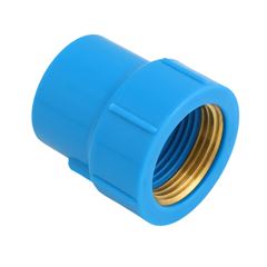 Luva Soldável em PVC com Bucha de Latão 20mmx1/2 Pol. Azul REBOUÇAS / REF. 2754