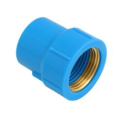 Luva Soldável em PVC com Bucha de Latão 25mmx3/4 Pol. Azul REBOUÇAS / REF. 2756