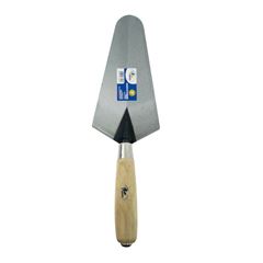 Colher de Pedreiro em Aço 10 Canto Reto Cabo de Madeira GUEPAR / REF. 861-0357