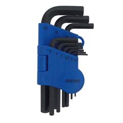 Kit de Chave Hexagonal 9 Peças com Estojo Aço Carbono GUEPAR / REF. 861-0264
