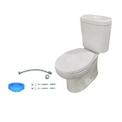 Conjunto Bacia com Caixa Acoplada 3 e 6 Litros Flow Branco DIMAR / REF. DMR05529 / DMR05536