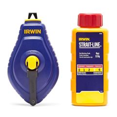 Kit Carretel Linha de Giz 30m Vermelho Speedline com Refil IRWIN / REF. IWHT48442RC