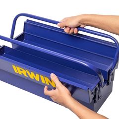Caixa para Ferramentas em Aço 44,8x54,2x61,3cm Sanfonada com 3 Gavetas Azul IRWIN / REF. IWST98729LS