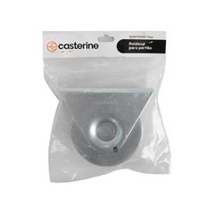 Roldana de Aço em V com Suporte Fechado 3 Polegadas Zincada CASTERINE / REF. 9050