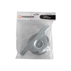 Roldana de Aço em V com Suporte Aberto 3 Polegadas Zincada CASTERINE / REF. 9053