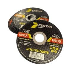 Disco de Corte 4.1/2 Polegadas Metal e Aço Inox FERTAK / REF. 2811