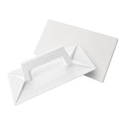 Desempenadeira Plástica 15x26cm Textura Lisa Branca DIMAX / REF. 2961038