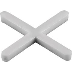 Espaçador Cruz Piso 2,5mm 100 Peças Branco FERTAK / REF. 300025