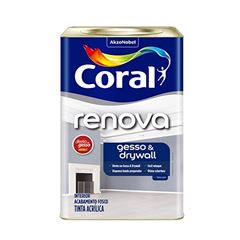 Tinta Acrílica Fosca Renova Gesso e Drywall 18L Branco Neve CORAL / REF. 5202491