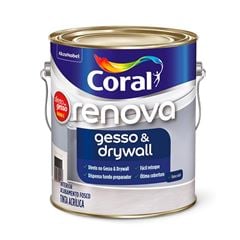 Tinta Acrílica Fosca Renova Gesso e Drywall 3,6L Branco Neve CORAL/ REF. 5202490