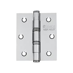 Dobradiça Aço 3x2.1/2 Cartela com 3 Rolamento 891 Cromada - Ref.95120 - SILVANA