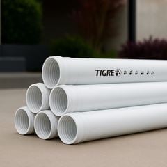 Tubo Esgoto PVC 100mm 6m - Ref.11031030 - TIGRE